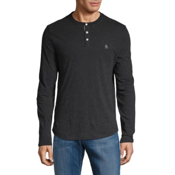 Original Penguin Other - Original Penguin Men's Long Sleeve Cotton Henley